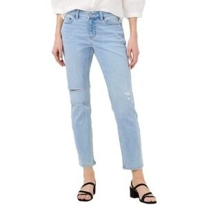 Host Pick 💕 NWT LC Lauren Conrad Boyfriend Ripped Jeans Ankle Cropped sz 10 New